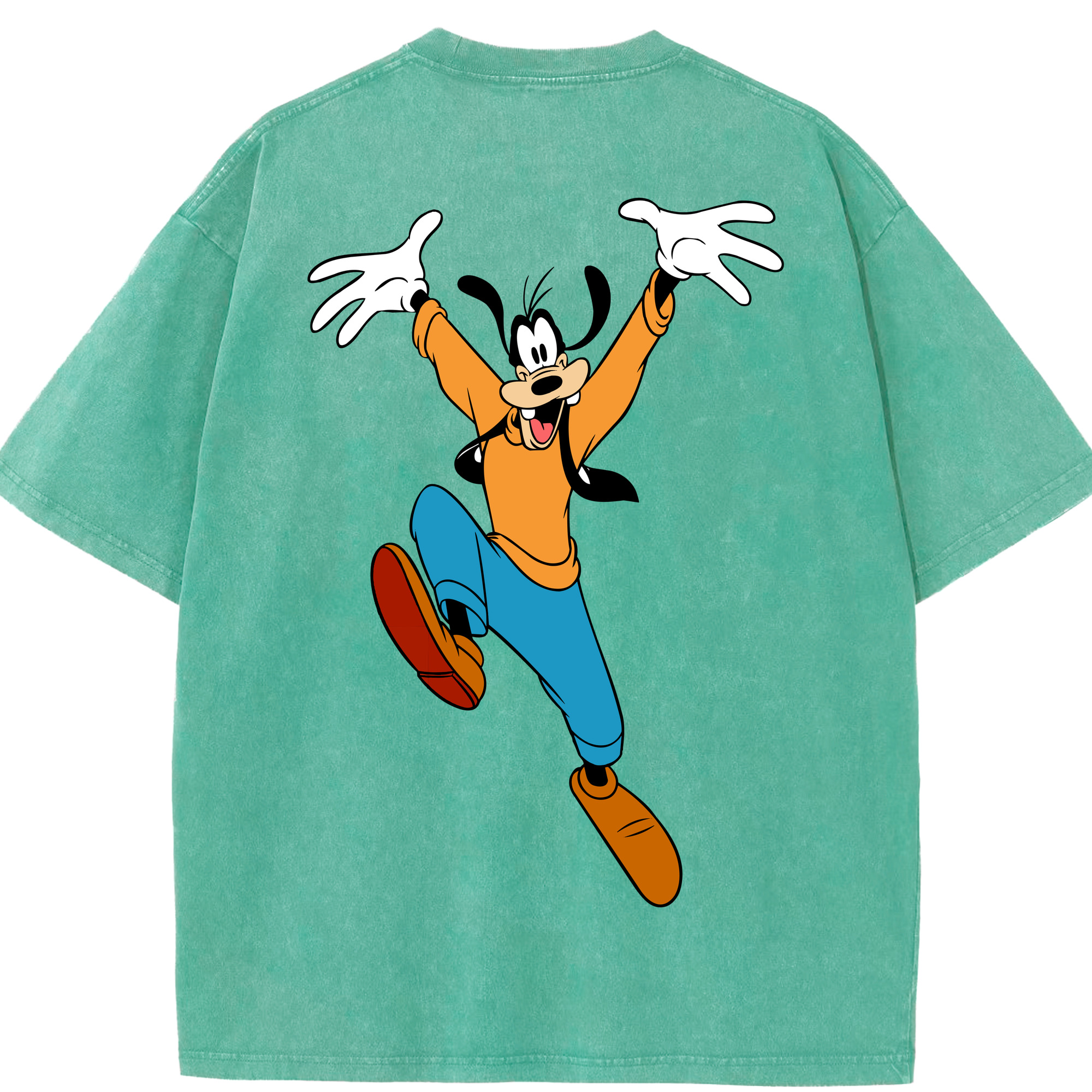 （画像用） ミッキーマウス Mickey Mouse 綿100% ヴィンテージ風 半袖Tシャツ（背面プリント）